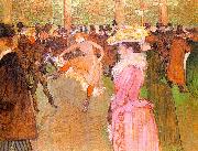  Henri  Toulouse-Lautrec Training of the New Girls by Valentin at the Moulin Rouge Spain oil painting reproduction